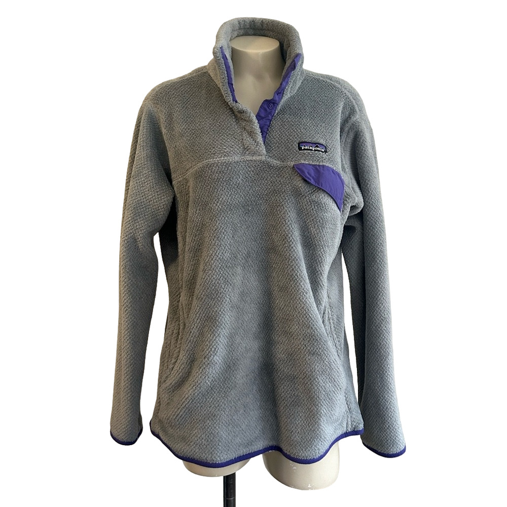 Patagonia  Gray Fleece Jacket XL( as is - stains )